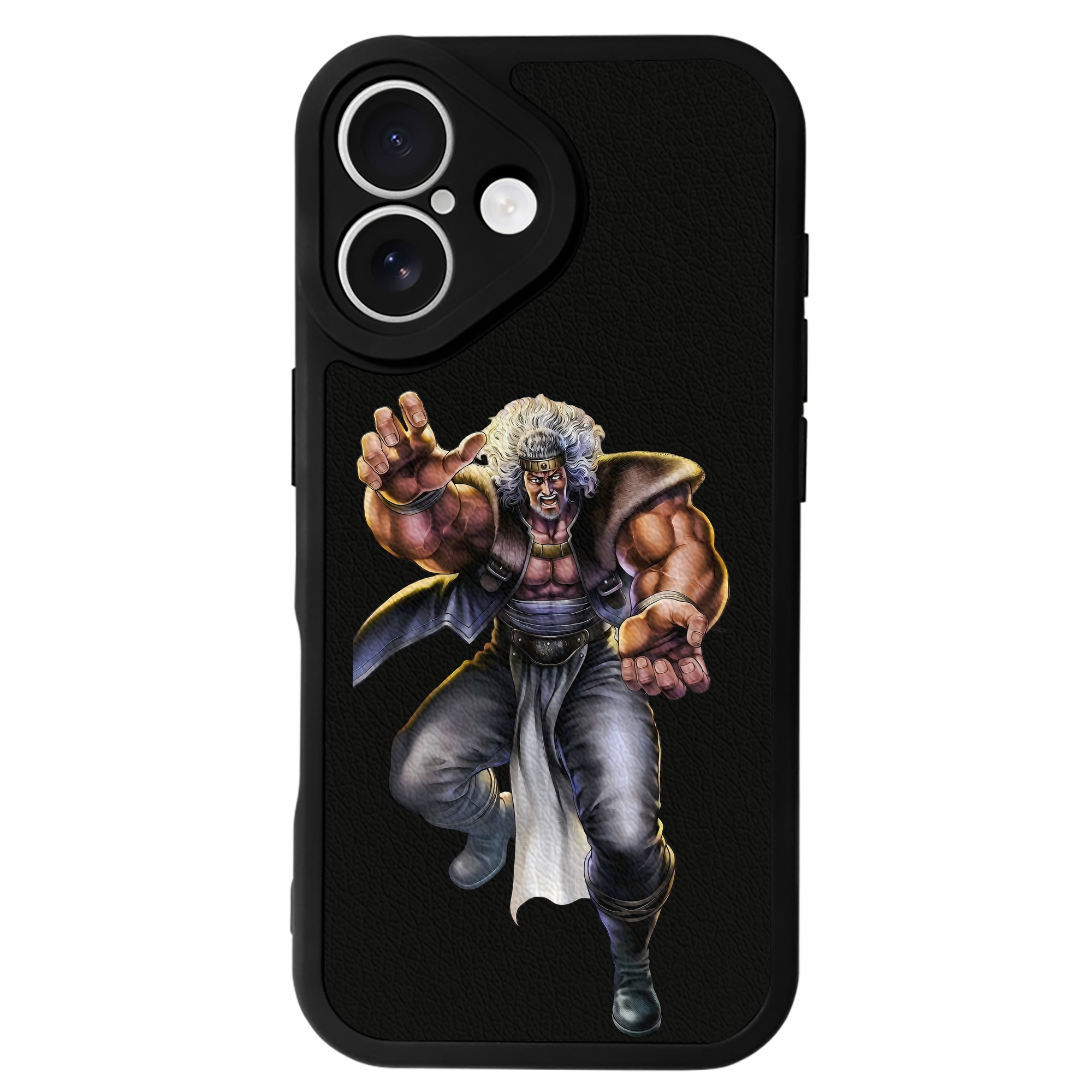 （画像用） 北斗の拳 Fist of the North Star 【iPhone 16シリーズ対応】シリコンスマホケース（レザー調） 材質：シリコン